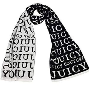 Juicy Couture Pink /Black Jersey Knit Scarf
